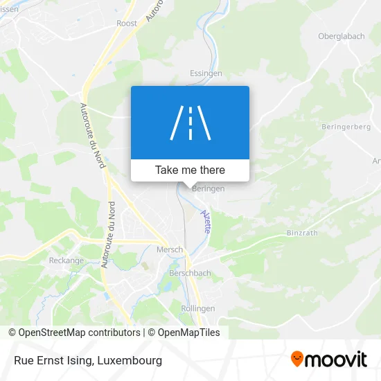 Rue Ernst Ising Karte