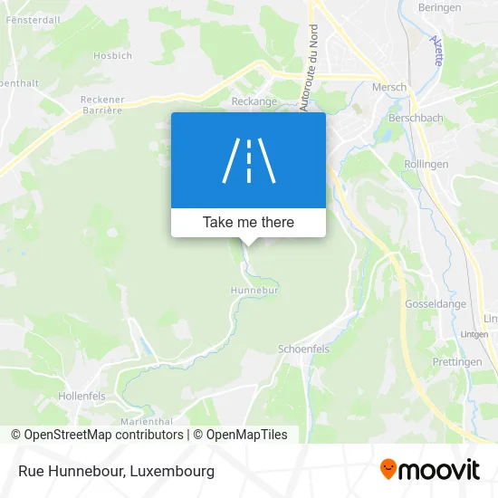 Rue Hunnebour Karte