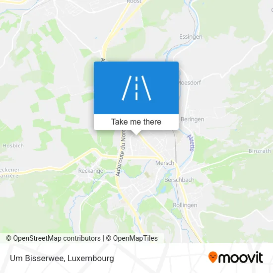 Um Bisserwee Karte