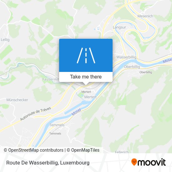 Route De Wasserbillig map