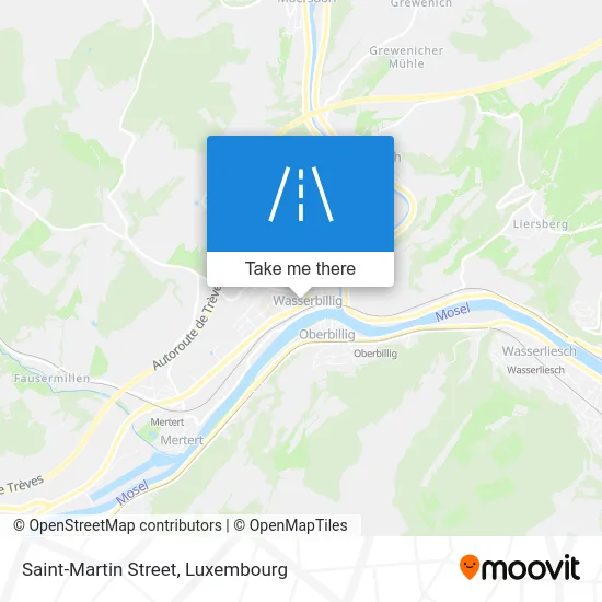 Rue Saint-Martin Karte