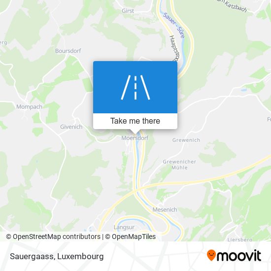 Sauergaass map