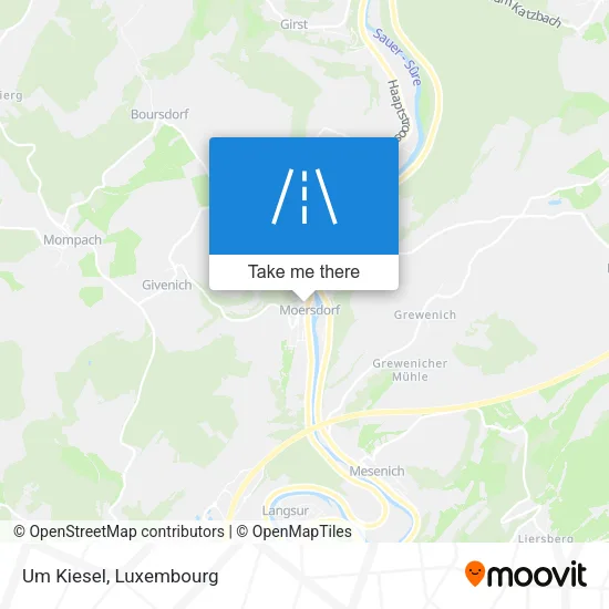 Um Kiesel Karte