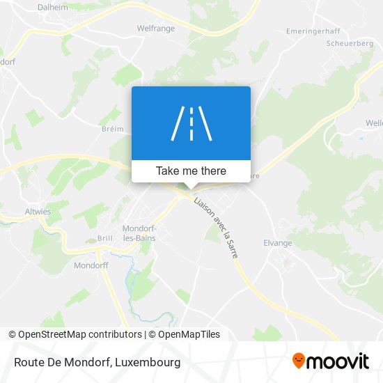 Route De Mondorf map