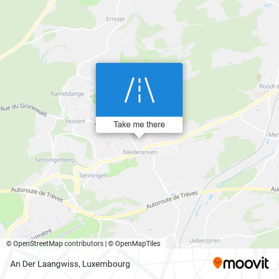 An Der Laangwiss map