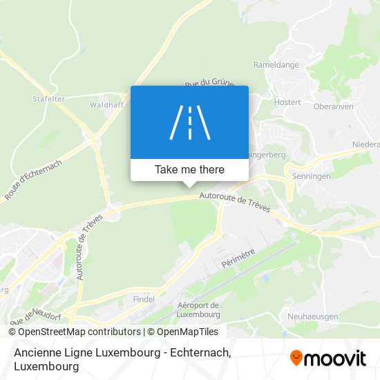 Ancienne Ligne Luxembourg - Echternach map