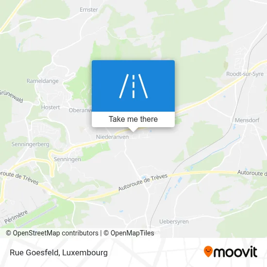 Rue Goesfeld map