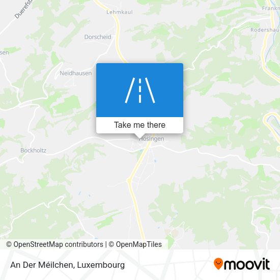An Der Méilchen map