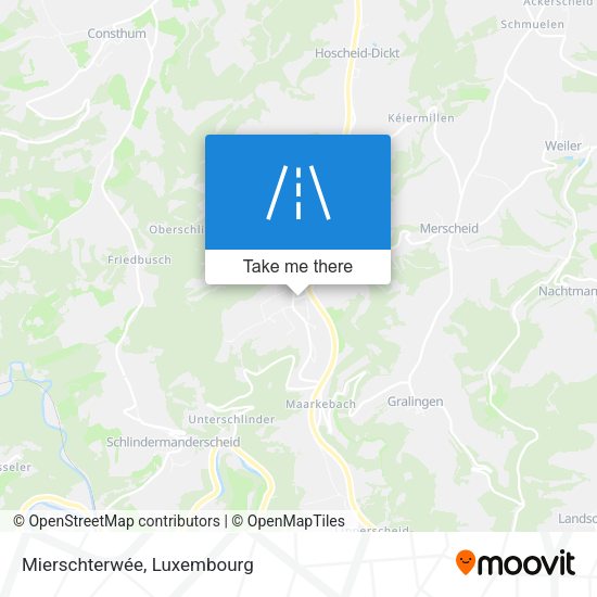 Mierschterwée map