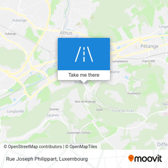 Rue Joseph Philippart map