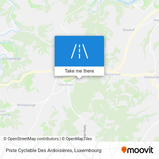 Piste Cyclable Des Ardoisières map