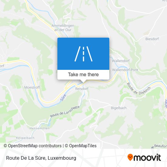 Route De La Sûre map