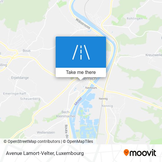 Avenue Lamort-Velter map