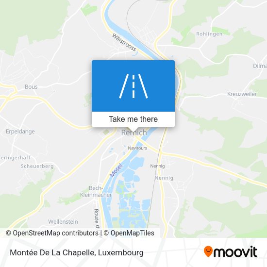 Montée De La Chapelle map