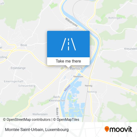 Montée Saint-Urbain map