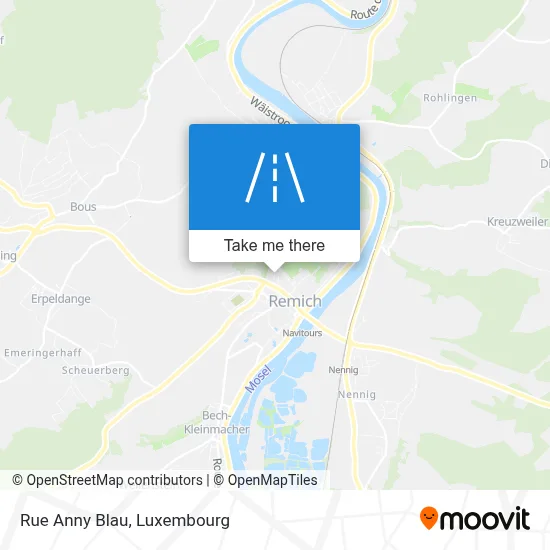 Rue Anny Blau map