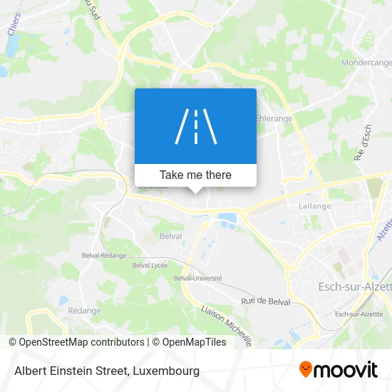 Rue Albert Einstein map