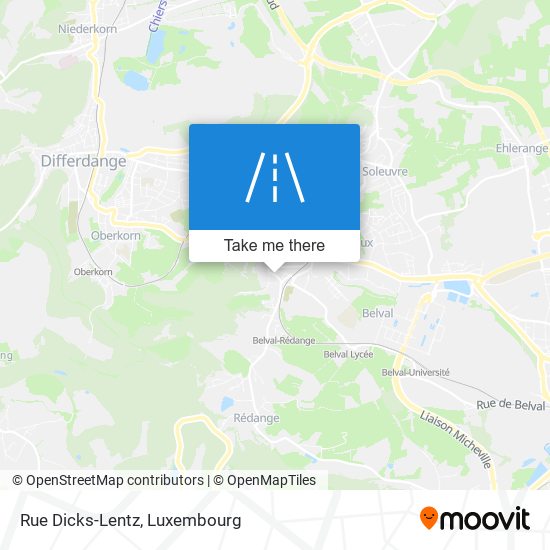 Rue Dicks-Lentz map