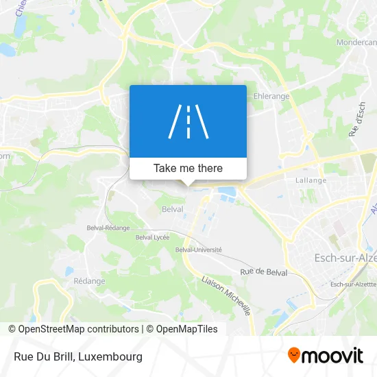 Rue Du Brill map