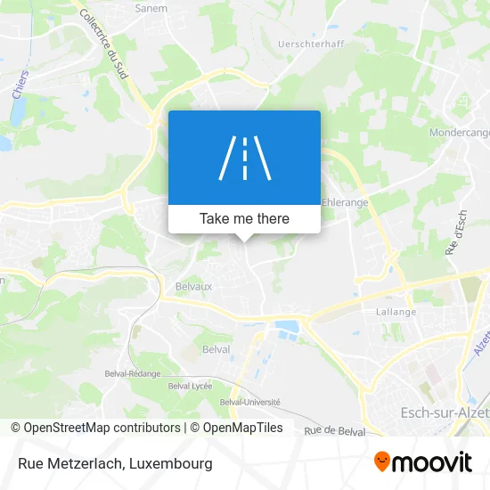 Rue Metzerlach Karte