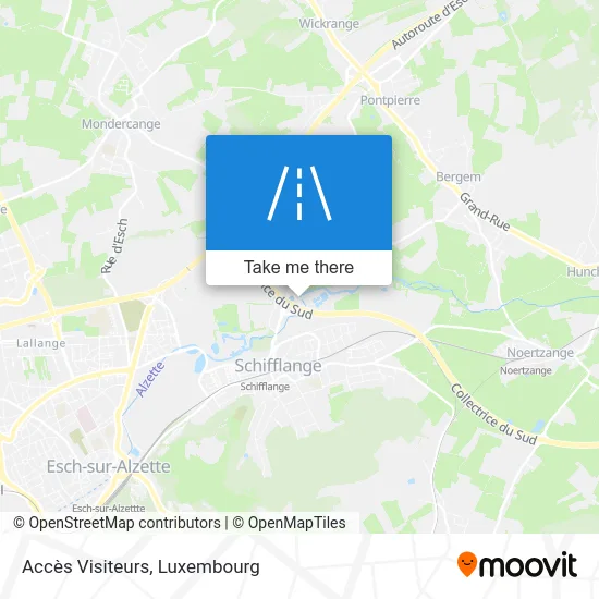 Accès Visiteurs map