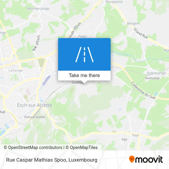 Rue Caspar Mathias Spoo map