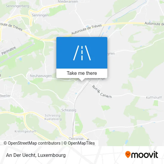 An Der Uecht map