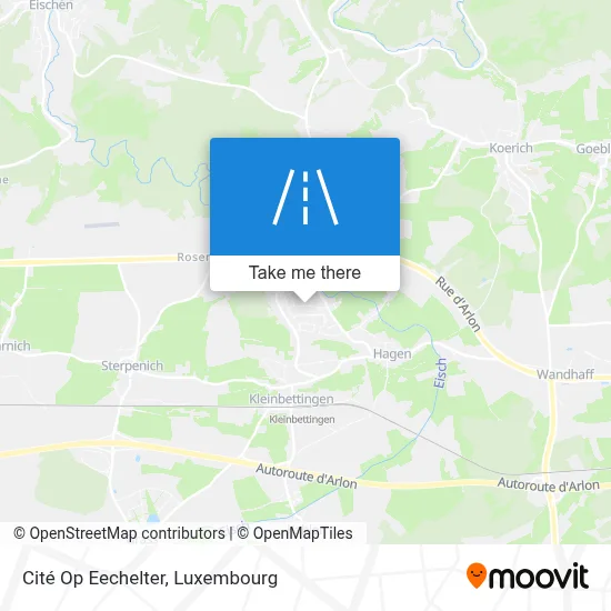 Cité Op Eechelter map