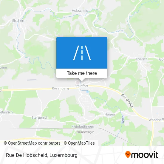 Rue De Hobscheid Karte