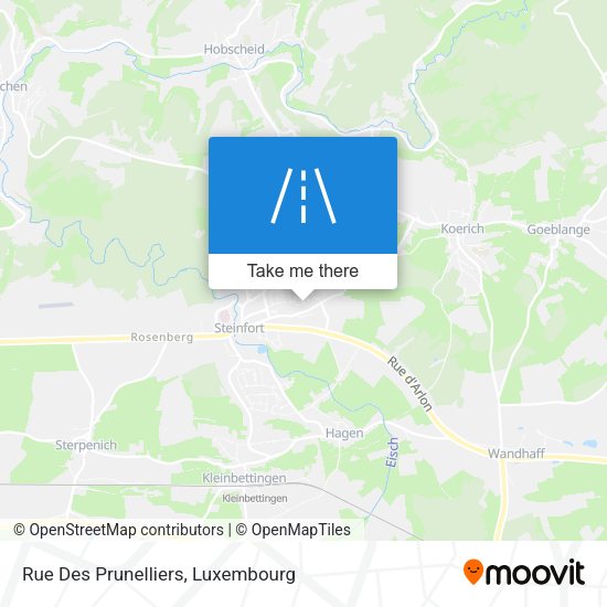 Rue Des Prunelliers map