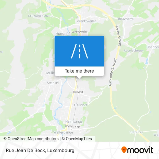 Rue Jean De Beck map