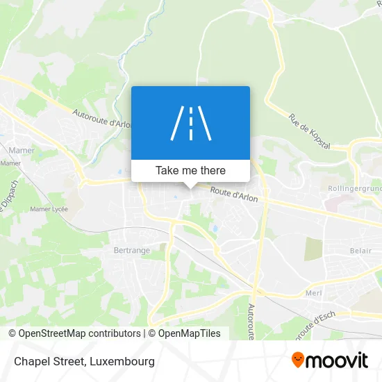 Rue De La Chapelle Karte