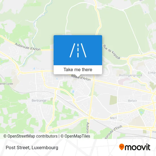 Rue De La Poste Karte