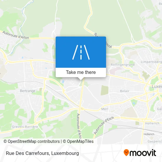 Rue Des Carrefours map