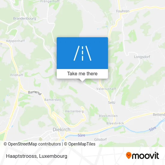 Haaptstrooss map