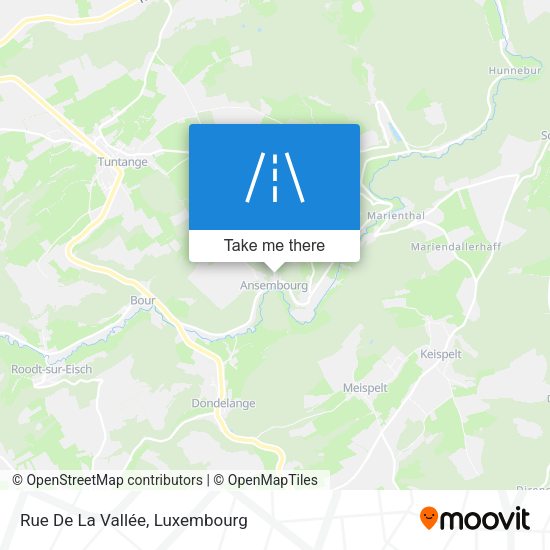 Rue De La Vallée map