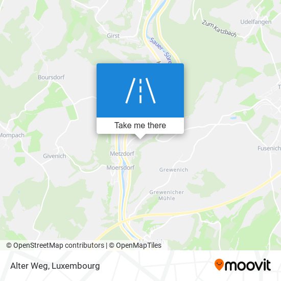 Alter Weg map