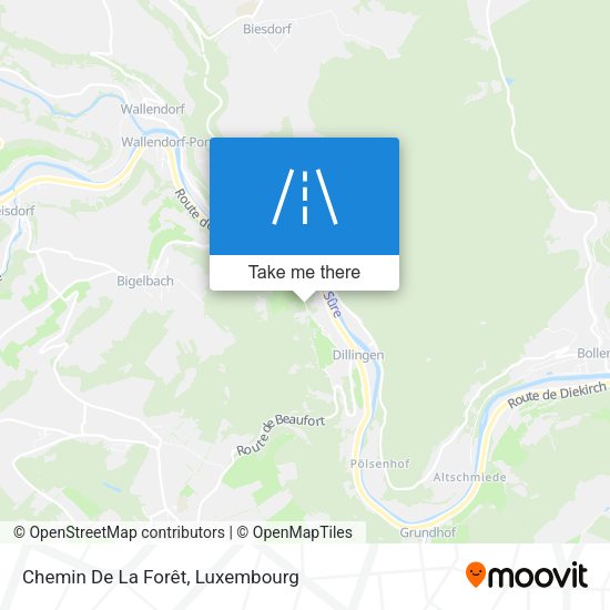 Chemin De La Forêt map