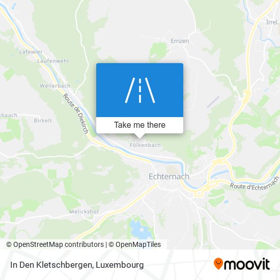 In Den Kletschbergen Karte