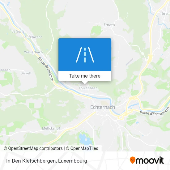 In Den Kletschbergen map
