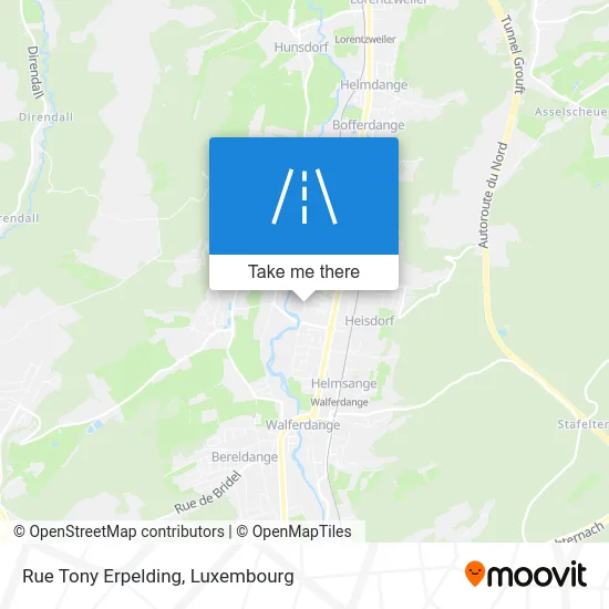 Rue Tony Erpelding map