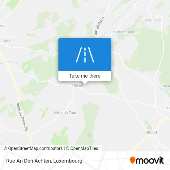 Rue An Den Achten map