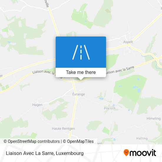 Liaison Avec La Sarre map