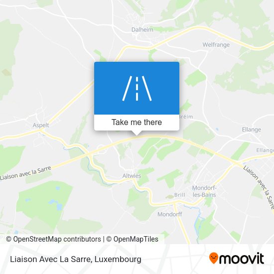 Liaison Avec La Sarre map