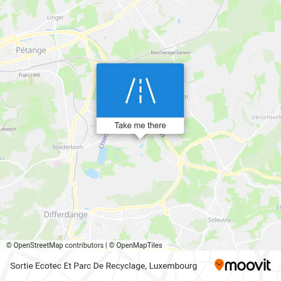 Sortie Ecotec Et Parc De Recyclage map