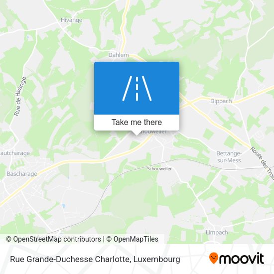 Rue Grande-Duchesse Charlotte map
