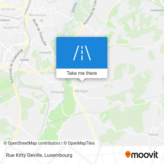 Rue Kitty Deville map