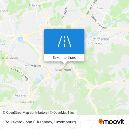 Boulevard John F. Kennedy map