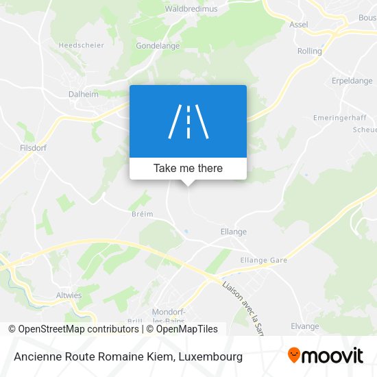 Ancienne Route Romaine Kiem map