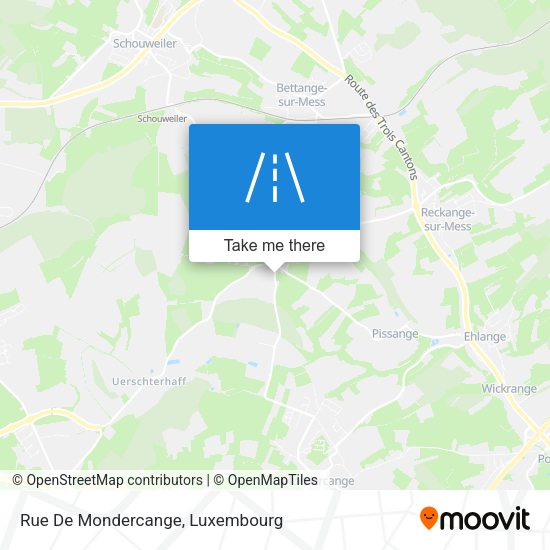 Rue De Mondercange map